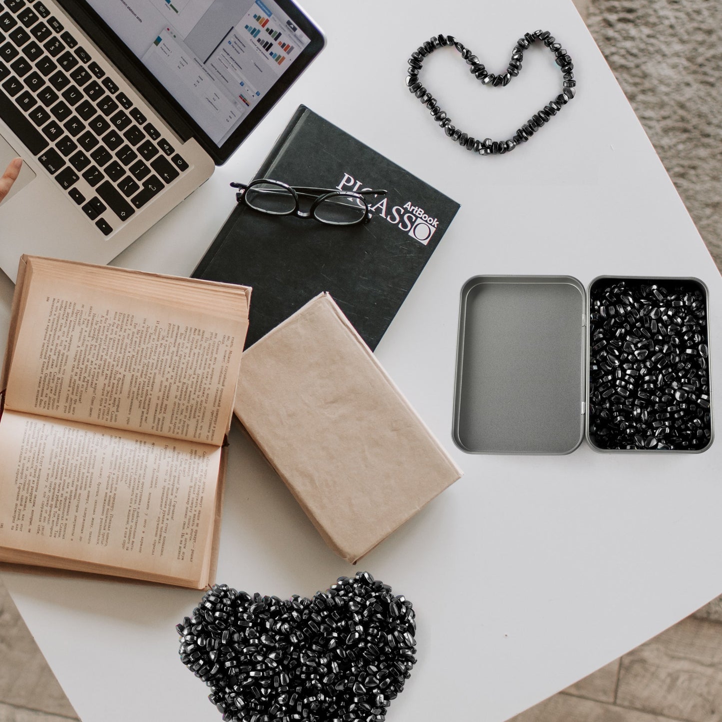 Magnetic Balls Putty Puzzle Anxiety/Stress Relief Toy Desk Fidget Toys Magnetic Stones 500P Black