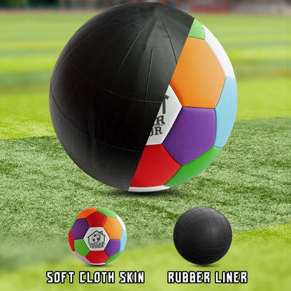 1P Soft Indoor Soccer Ball with Pump Felt Official Size 4 Soccer Ball Safe Foam