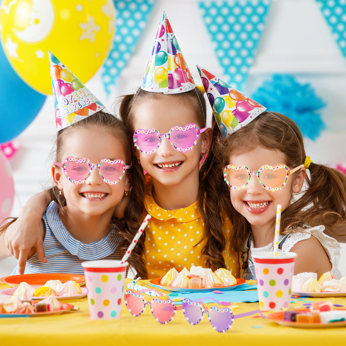 40 Pairs DIY Heart Sunglasses,Bulk My Era Popular Singer Party Favors, Valentine's Day Diy Sunglasses for Classroom Exchange Gifts Friendship Sunglasses for 1989 Girls Women