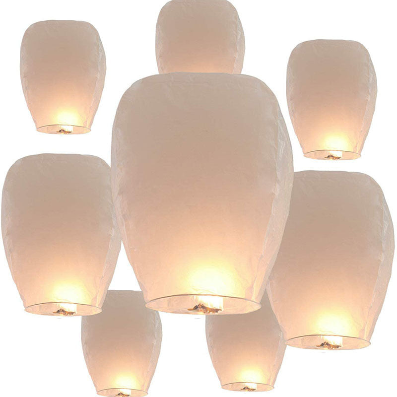 20 Pack White Paper Lanterns The Ceiling or Together to Coordinate with Other Hanging Decorations, Other Banner Fiesta, Instructions Easy to Use.