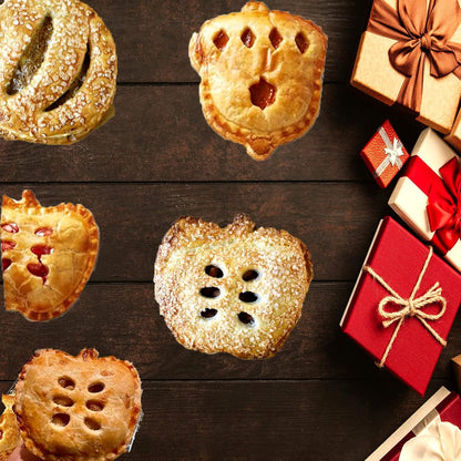 3PCS Mini Hand Pie Molds,Christmas Dough Presser Pocket Pie Molds