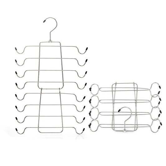 3 Pack Tank Top Hanger, Rotating Bra Organizer Space Closet Organizer 8 Tier Metal,holds tank tops and bras, compact, build, multi layer