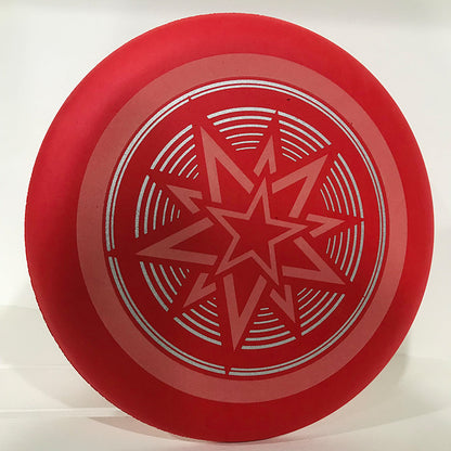 2 Pcs EVA luminous disc for outdoor sports, butterfly-shaped children's soft glowing disc, fluorescent beach children's toy，Red