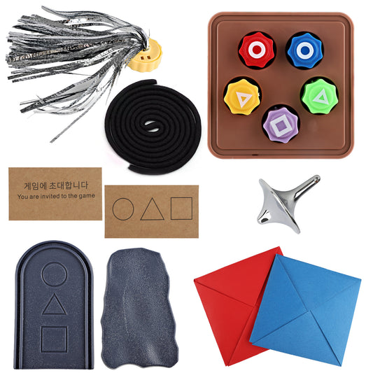 Gonggi Korean Game, Tossing Set (Korean Traditional Play Game) Jebi chagi Stone catching Biseokchigi Paeng-y DDAKJI & Family & Party, Easter Basket Stuffers, Christmas (1 Set)