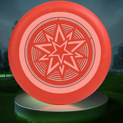 2 Pcs EVA luminous disc for outdoor sports, butterfly-shaped children's soft glowing disc, fluorescent beach children's toy，Red