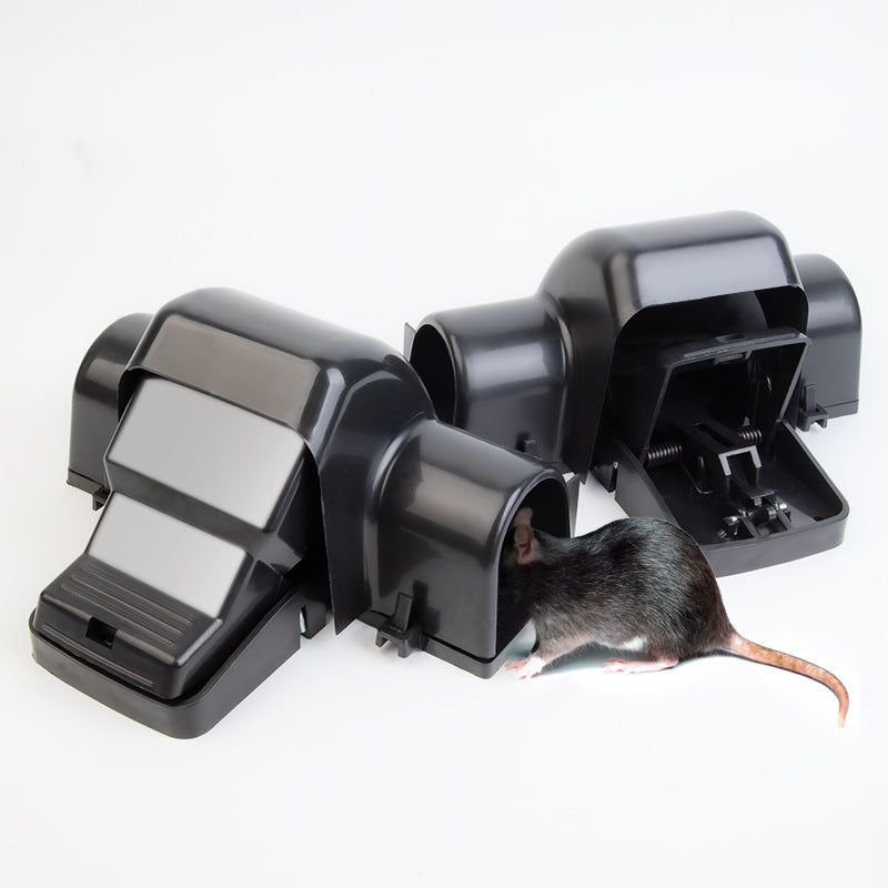 2 Pack Rat and Chipmunk Traps. Prevents Accidental Triggering with Dual Tunneled Design. Covered Snap Traps for Humane Kill, Reusable, Pest Control for Rats, Indoor & Outdoor Use.