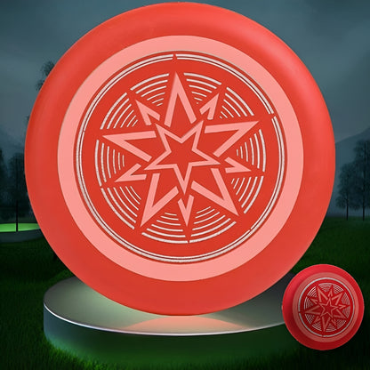 2 Pcs EVA luminous disc for outdoor sports, butterfly-shaped children's soft glowing disc, fluorescent beach children's toy，Red
