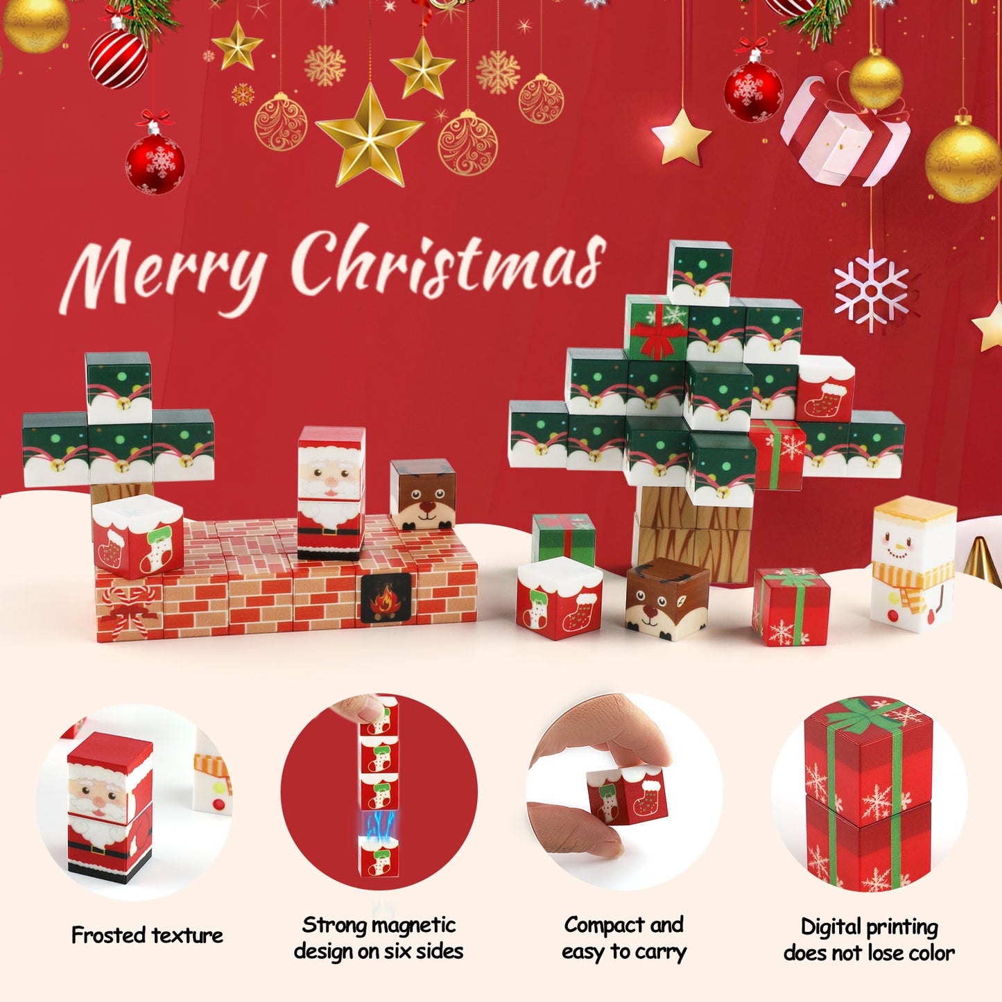 Magnetic Blocks,Magnetic Building Blocks, Magnetic Blocks STEM Toddler Kids Toys, Construction Toys for Kids Ages 3+, Christmas Birthday Gifts for Boys & Girls