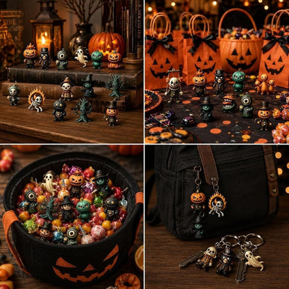 Halloween Advent Calendar 2026, 31 Nights of Fright Halloween Countdown Box with 31 Mini Spooky Figurines, 31 Days Surprise Blind Box for Home Desk Decor,Halloween Advent Calendar Gift Box