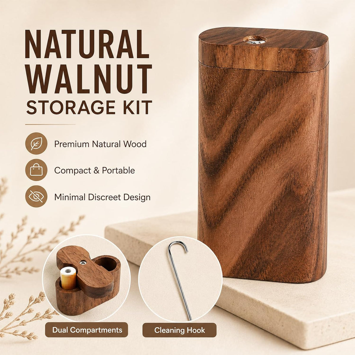 Wooden keepsake box - a wooden storage box with a lid, suitable for storing souvenirs and gifts, and a home decor box