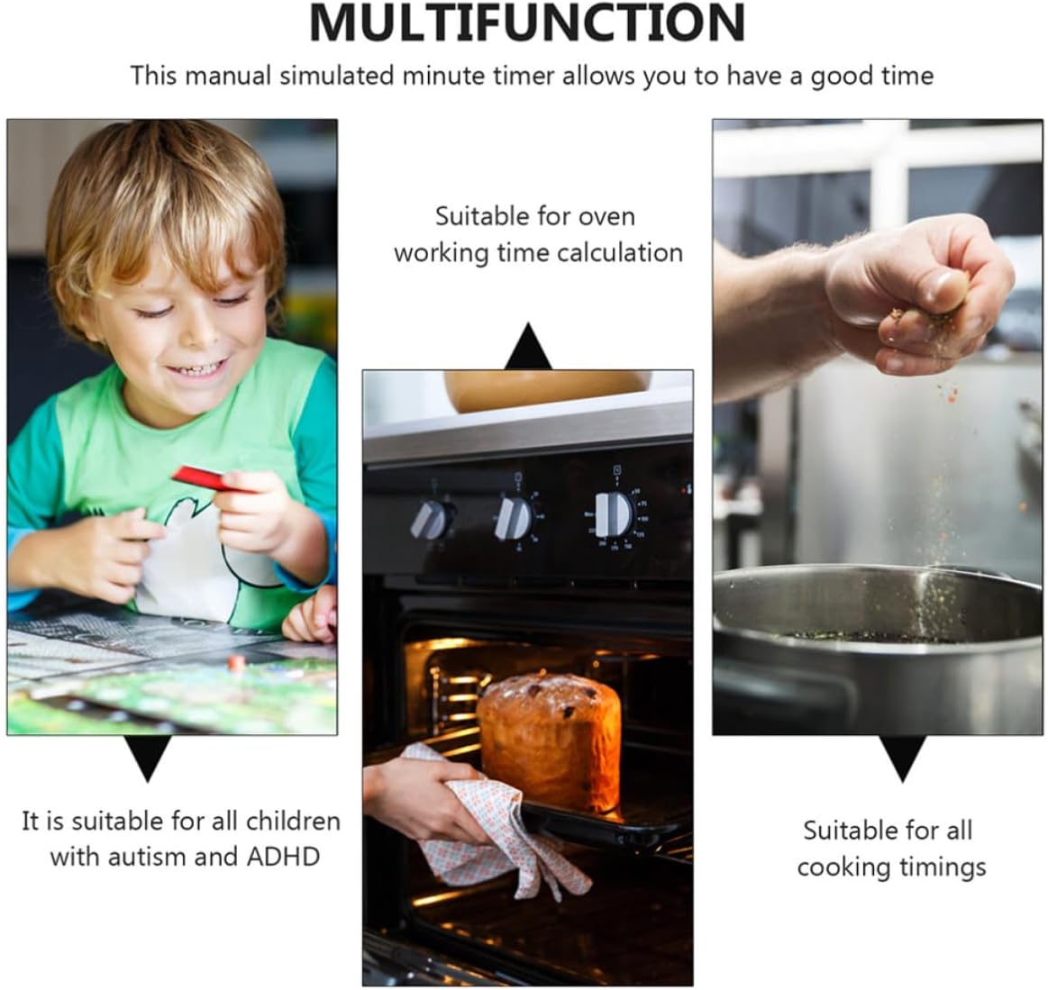 2pcs Pot Shape Kitchen Timer Stainless Steel Manual Countdown Cooking Battery-free One-button Operation, Silver Finish, Supports Cakes and Boiled Eggs, Useful for Study and Household Chores