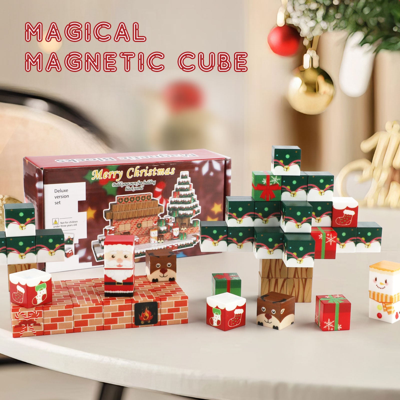 Magnetic Blocks,Magnetic Building Blocks, Magnetic Blocks STEM Toddler Kids Toys, Construction Toys for Kids Ages 3+, Christmas Birthday Gifts for Boys & Girls