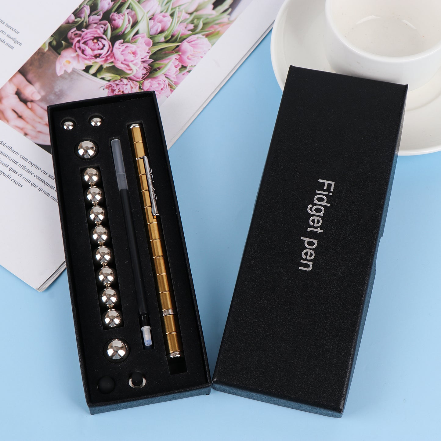 Fidget Pen, Decompression Magnetic Pen, Cool Fidget Toys for Stress and Anxiety Relief, Sensory Toys Best Gifts for Teenage Boys, Ideal Gift for 8-13 Years Old, Novelty Gifts for Teen and Adults