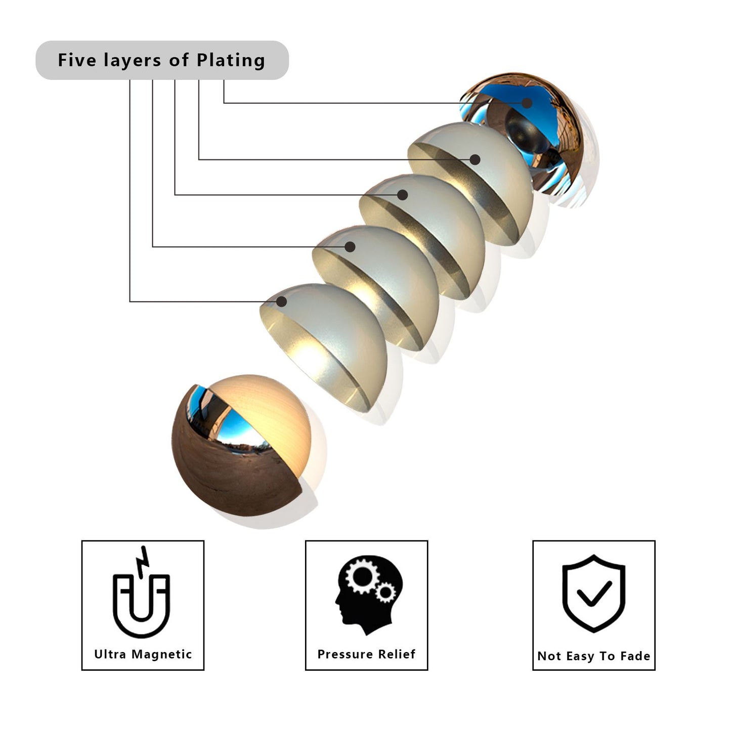 Bolas de masilla magnéticas para adolescentes y adultos, cuentas versátiles 3D creativas, juguete antiestrés, cuentas de slime magnéticas, 216 unidades
