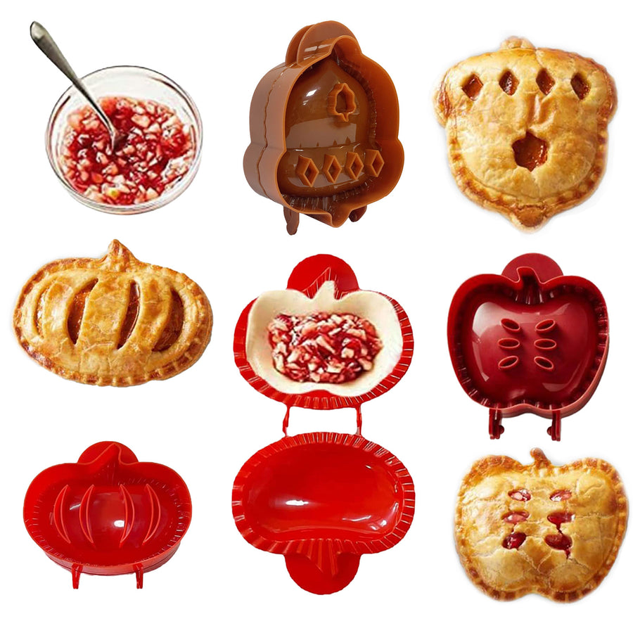 3PCS Mini Hand Pie Molds,Christmas Dough Presser Pocket Pie Molds