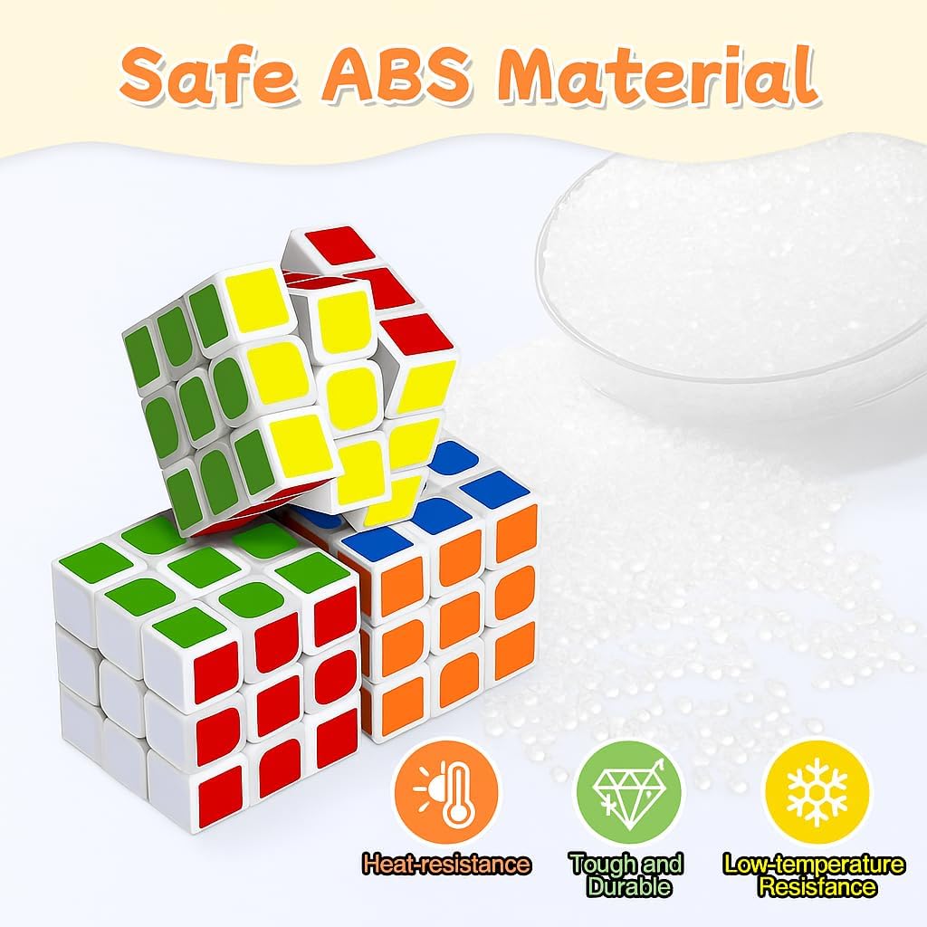 Mini Cube 48 Pack Magic Cube, Puzzle Party Favors for Kids Party Puzzle Game Toys Classroom Rewards & School Prize for Students, Stress Relief Toys Goody Bag Filler Birthday Easter Gift