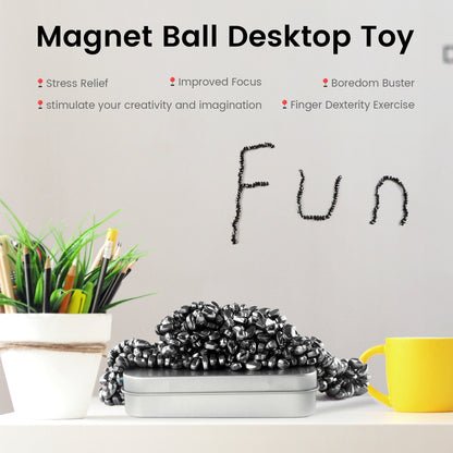 Magnetic Desk Beads – 500 Piece Black Set