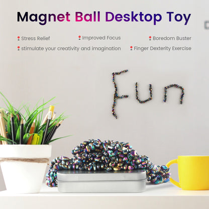 Magnetic Desk Beads – 500 Piece Colourful Set