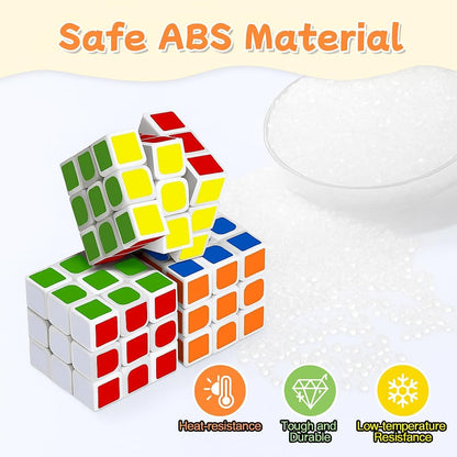Mini Cube 24 Pack Magic Cube, Puzzle Party Favors for Kids Party Puzzle Game Toys Classroom Rewards & School Prize for Students, Stress Relief Toys Goody Bag Filler Birthday Easter Gift