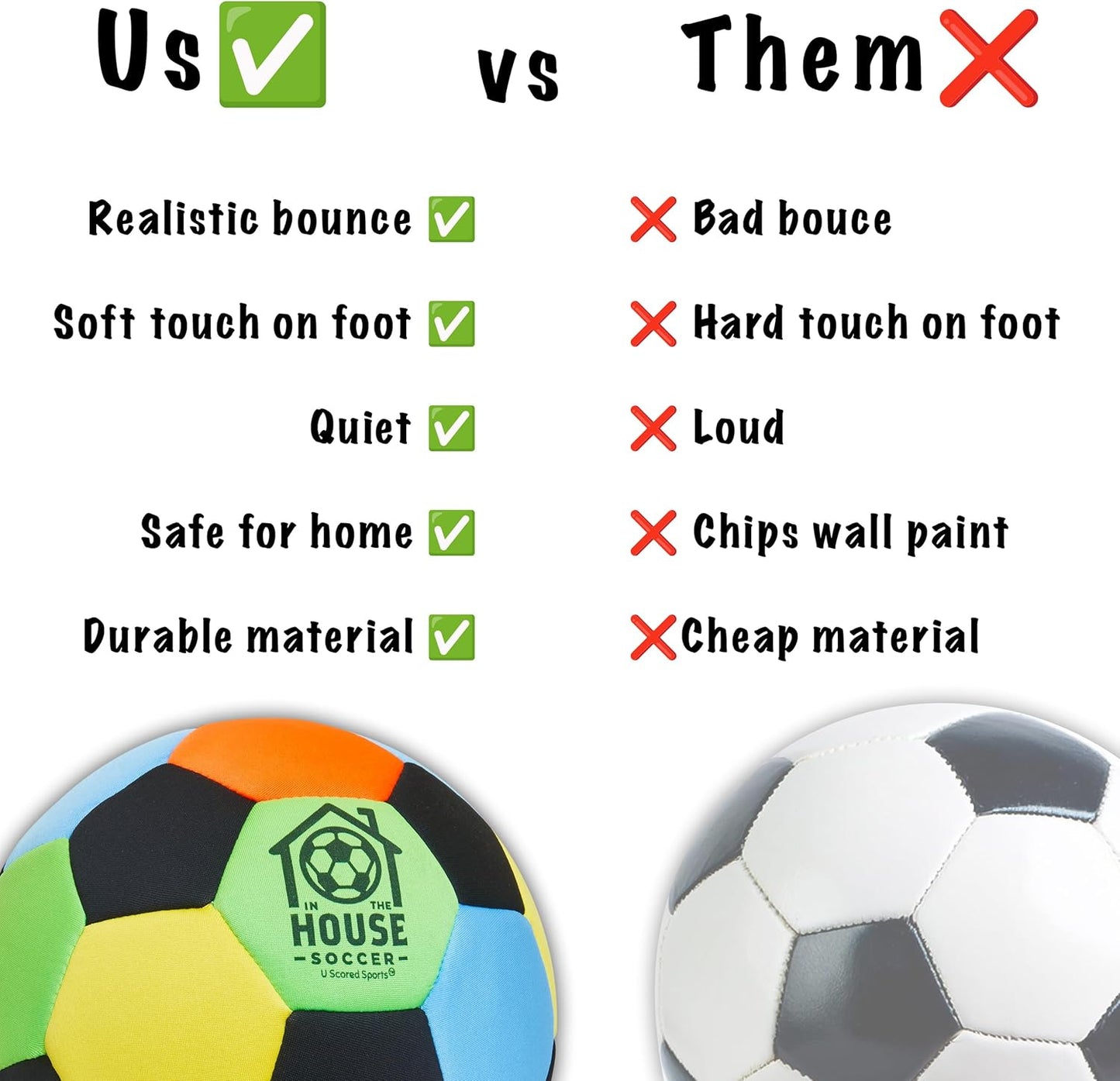 Indoor Size 4 Padded Soccer Ball for Girls (Ages 3+), Boys (Ages 3+) & Adults - Bring Soccer Practice Home - Perfect for Juggling - Gift for Soccer Player