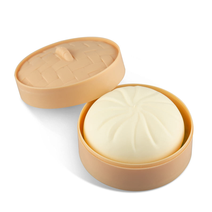 1P Baozi Shaped Squeeze Decoration,Soft Squeeze Decompression Dough,for Desktop Ornament Home Shelf Display